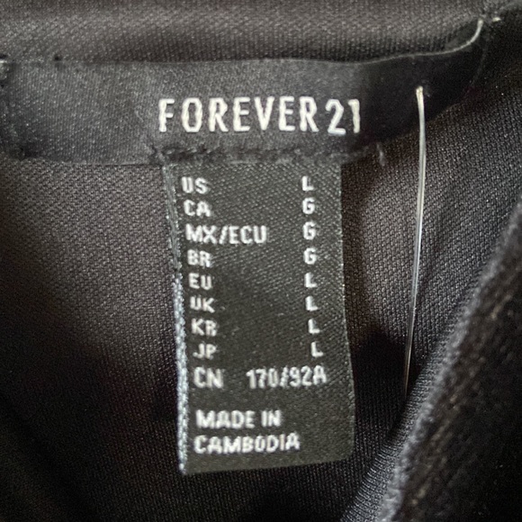 Forever 21 Black Velour Mini Dress - Picture 3 of 4